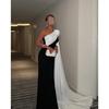 Fall Winter Sexy Floral Flowy Wrap Evening Gown for Women, European American Style Party Formal Dress for Crossborder