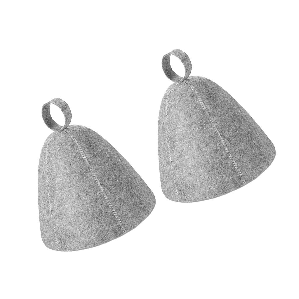 1/2pcs Anti Heat Sauna Hat Thicken Wool Felt Shower Cap Hair Turban Quickly Towel Drying Hats Sauna Bathroom Accessories