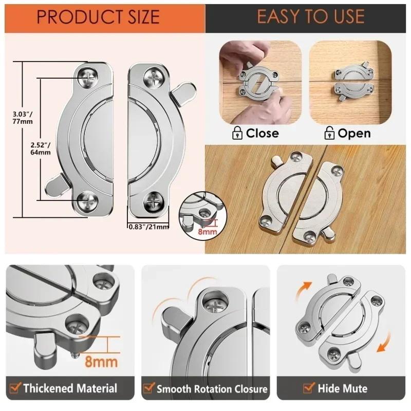 Tabletop Splicing Connector Table Furniture Folding Hinges Buckle Lock Desktop Combination Wood Board Splicing Fasteners