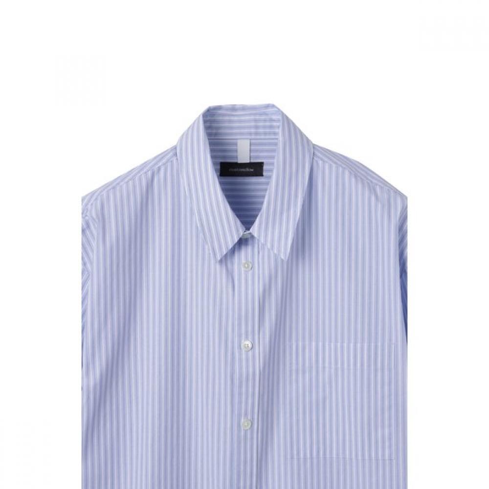 Blue 2 Color Detail Half Shirt Cwsam25306bux