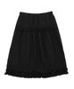 Moyora Frill Banding Midi Skirt [Black]
