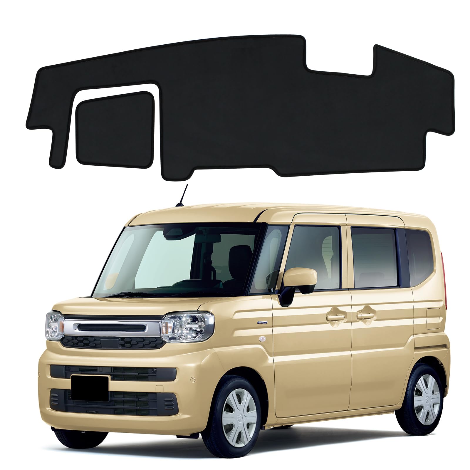 

New Suzuki Spacia MK53S Dashboard Design by SPACIA Sun Dashboard Dashboard Interior Accessories MK53S with (2nd Generation) Mat, Vehicle-Specific чёрный