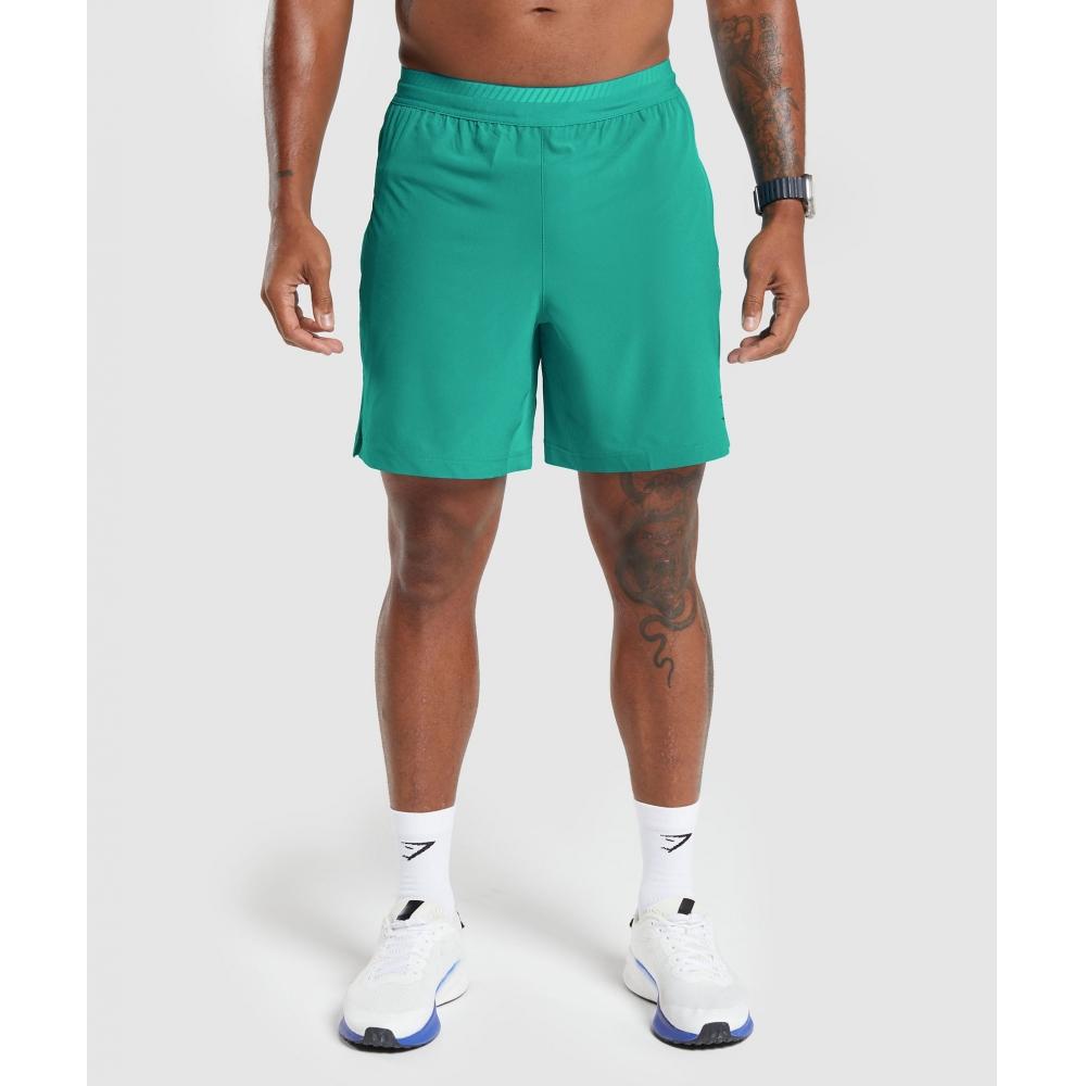 

Гибридные шорты GYMSHARK Apex 7 Seafoam Blue A4A1R UB9S