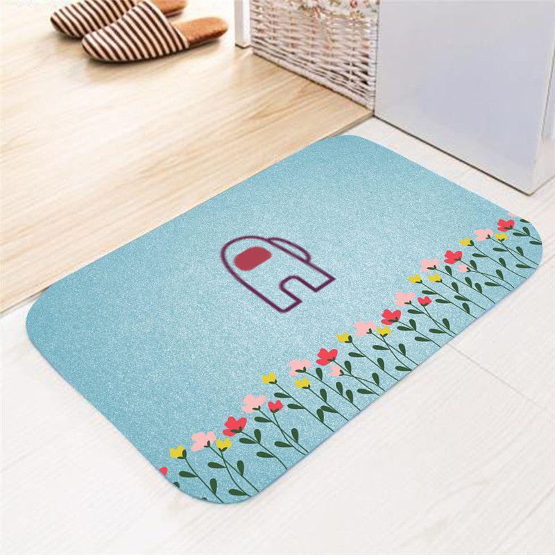 Mat Game Flannel Home Bath Bathroom Nonslip Carpet Rug Floor Decor