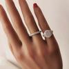 Fashion Full Zircon Opening Ring For Women Men Full Diamond S925 Silver Plated 18K Gold Hiphop Party Eternity Band Jewelry