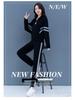 Women's Plus Size Stylish Hoodie Suit: Spring/Autumn Two-Piece Set, Loose & Slimming, Tummy Covering, Perfect for Running & Casual Wear