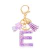 Diy A-Z Letters Keychain Metal Holder Pendent Key Chain Women Car Key Ring Simple Letter Name Key Party Gift Jewelry