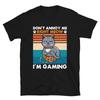 Cute Cat Kitten Gaming Controller Retro Tee, Video Game Lovers Unisex T- Shirt