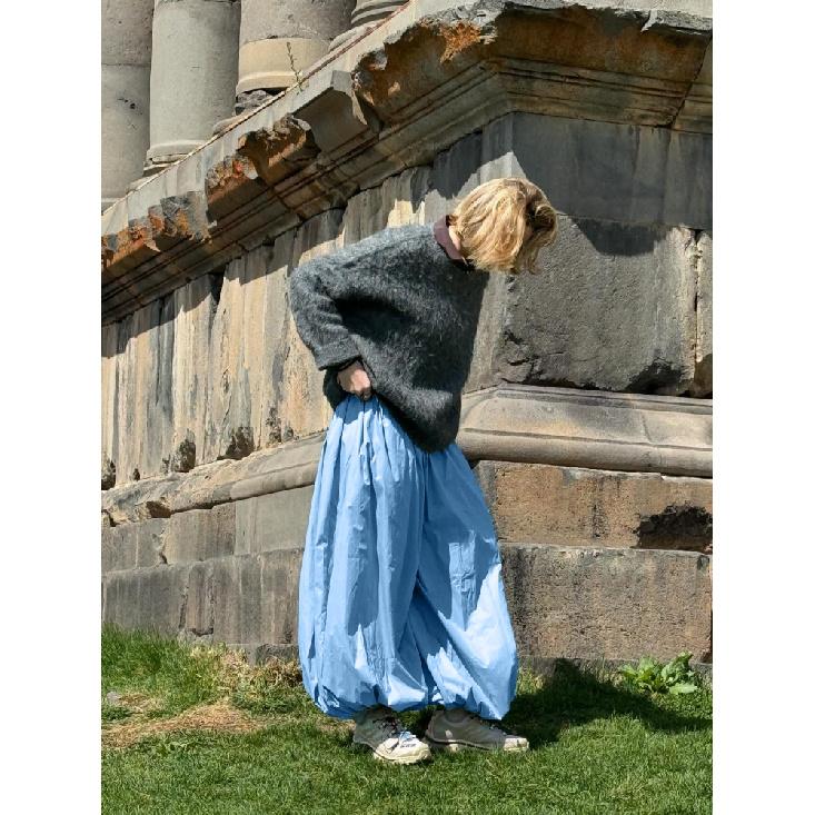 Modne Hip-Hopowe Casualowe Spodnie Haremki Wiosna i Lato Damskie Taniec Uliczny Osobiste Y2k Balonowe Bufiaste Sensoryczne Bawełniane Elastyczne Spodnie