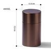 Luftdichte Geruchsdichte Teedose aus Aluminiumlegierung Mini Kräuter Vorratsbehälter Tragbarer Kaffee Aufbewahrungsbehälter Auslaufsichere Teedose