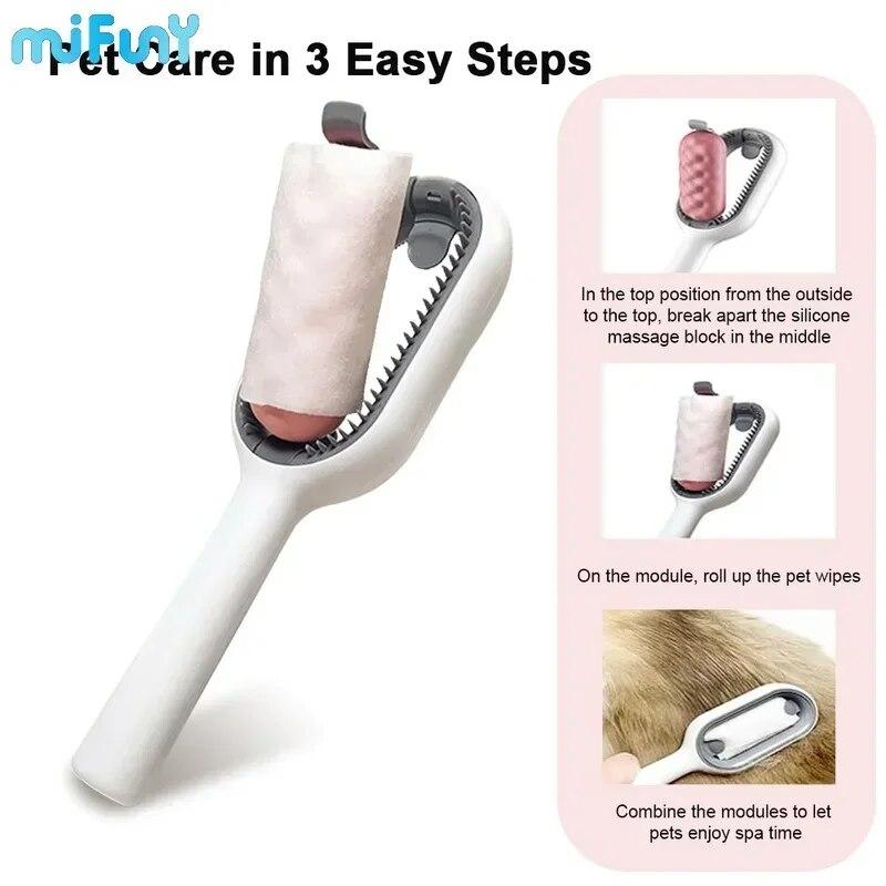 

Щетка для ухода за волосами Mifuny, гравитационная щетка для чистки кошек, собак, обычные плавающие волосы, расческа для удаления липких волос, аксессуары для домашних животных