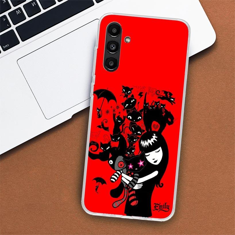 Comics Emily The Strange Phone Case For Samsung Galaxy A02S A12 A22 A32 A42 A52 A72 A51 A50S A71 A41 A31 A21S A70S A40 A30S A20E