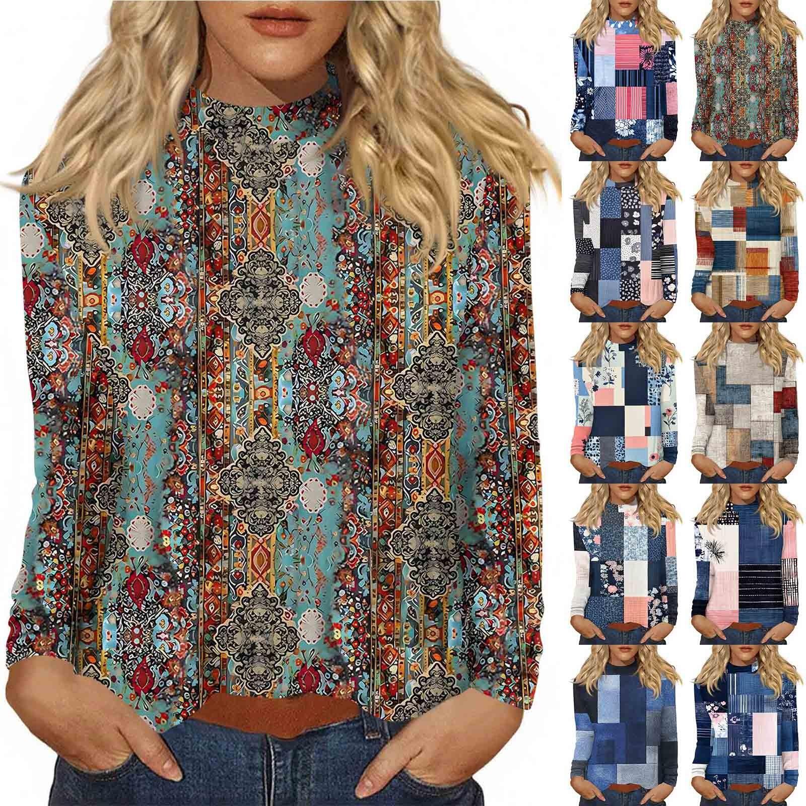 

Women s Daily Casual Long Sleeve Mid Collar Top S