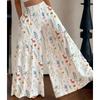 Women's Casual High Waist Wide Leg Pants Spring Summer Long Palazzo Pants Pocket Lounge Beach Vacation Loose Flowy Casual Trousers Outfits for Women