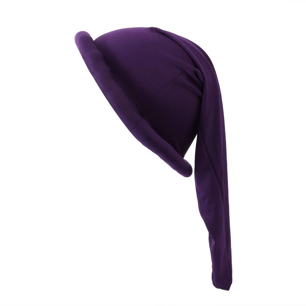Polyester Party Dwarf Hat Solid Color High Elasticity Elf Cosplay Cap Breathable Gnome Costumes Hat Cosplay Event