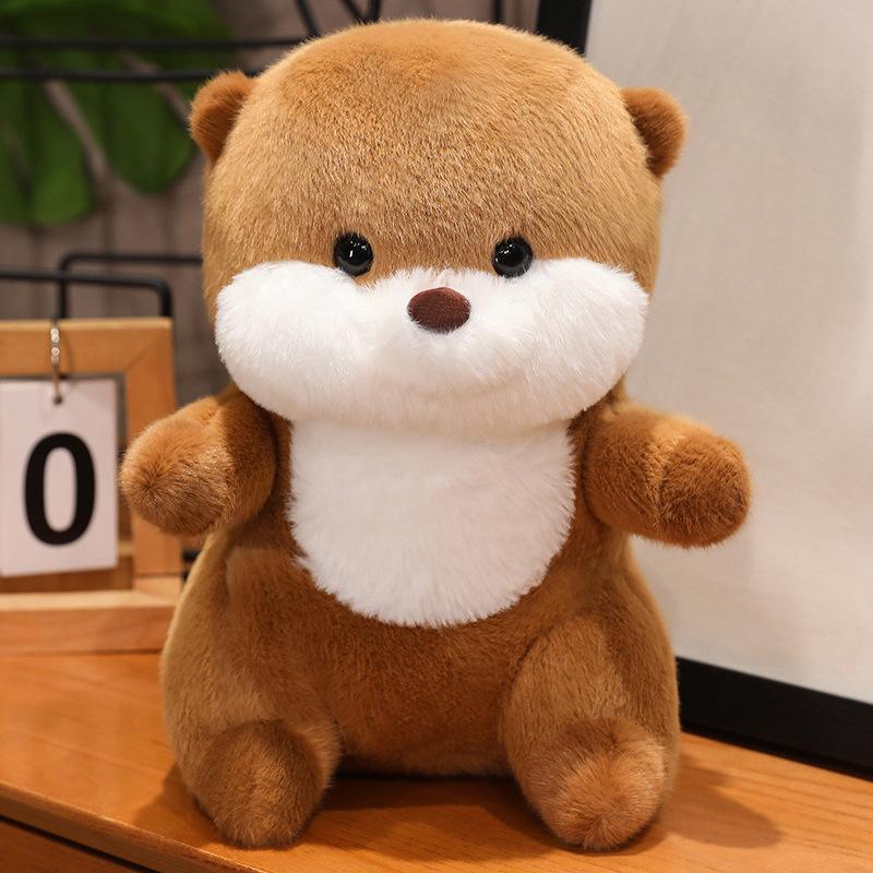 

Cute cute clothed otter doll plush toy otter doll children soothing rag doll girl birthday gift 25cm（0.22kg）