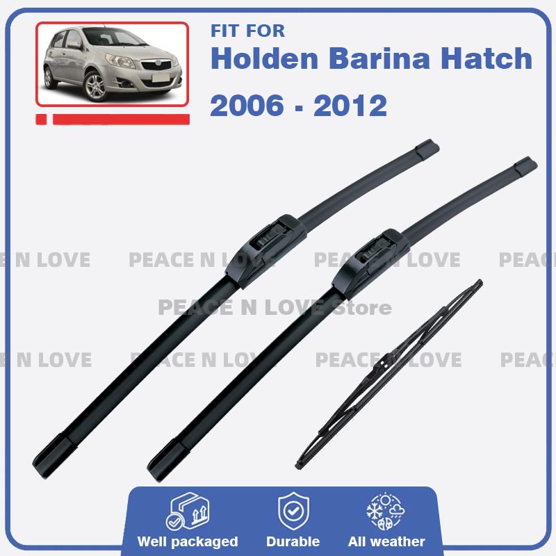 Front Rear Wiper Blades Set For Holden Barina TK Hatch 2006-2012 Windshield Windscreen Window Rubber Brushes Washer Accessories LHD