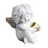 Baby Angelic Holding Heart Statue Love Expression Resins Cherub Sculpture Figurine for Home and Office Tabletop Decors