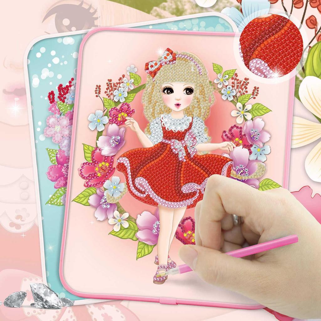 Officially Licensed Children's Little Princess DIY Diamond Painting Kit with Frame
