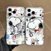 Snoopy iPhone 17 Pro Max Cartoon Magnetic Soft Case - Compatible with iPhone 14 Plus, 15, 16