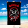 Quick Dry Beach Towel Motorhead Pattern, Lightweight Absorbent Towel for Pool Beach Vacation Use