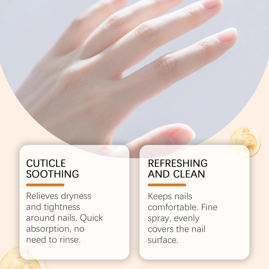 Nail Care Spray: Daily Gentle Nourishment, Improving The Cleaning Of The Nail Stratum Corneum, And Assisting In Nail Care 20ml