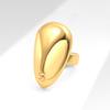 Personality Minimalist Geometry Smooth Surface Masks Stainless Steel Finger Opening Rings for Women Creative Designer Jewelry