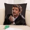 New P-Pedro Pascal Pillow Case 3D Print Polyester Fiber 40*40 cm Home Sofa Throw Pillow Cover Decoration Festival Gift