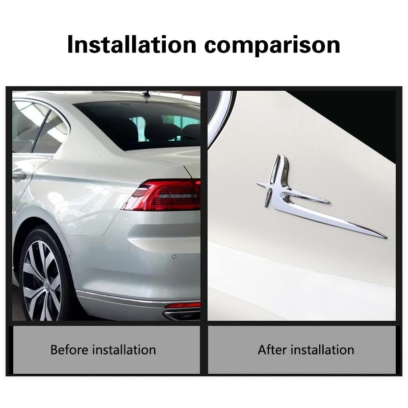 2pcs Car Side Fender Stickers Auto Emblem Badge For C200 C180 E350 AMG CLK GLA CLS CLC W205 W212 W210 W204 W168