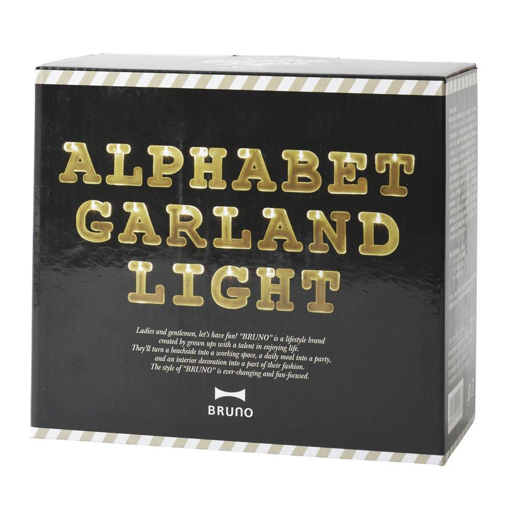 BRUNO Alphabet Garland Light White Idea International BOA038-WH