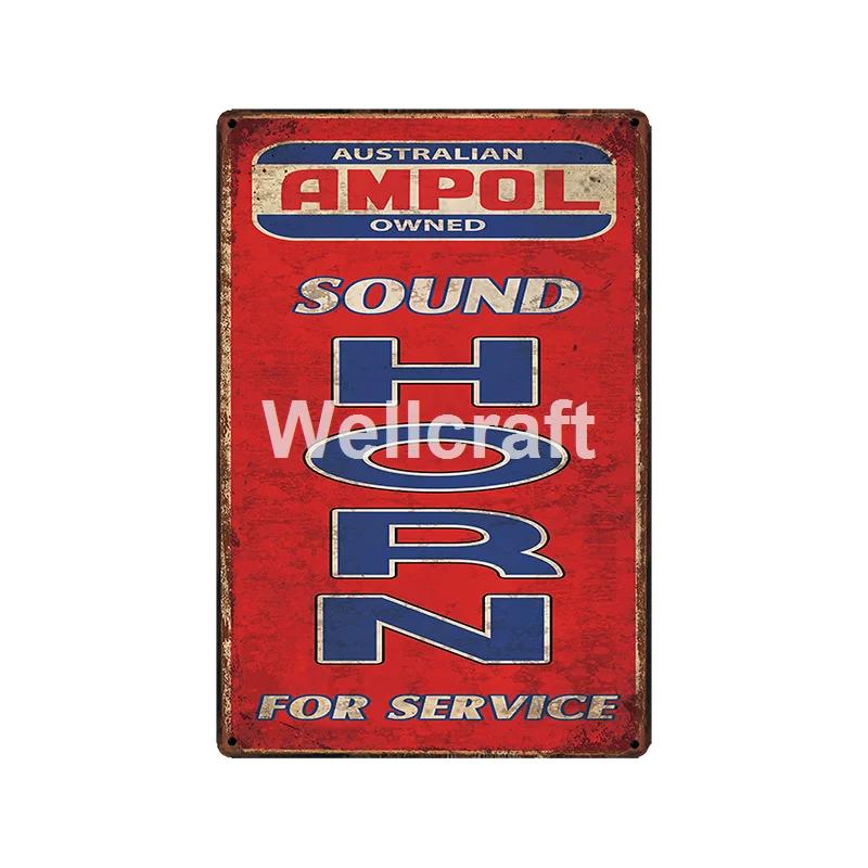 [ WellCraft ] Castrol GOLDEN FLEECE BP AMPOL Metal Signs Poster Vintage Painting Motor Oil Custom Decor LT-2025