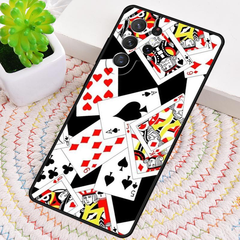 Cards Casino Ace Of Spades Phone Case for Samsung Galaxy note 10 pro S26 Ultra S23 S24 FE S25 S21 S22 PLUS shockproof Cove