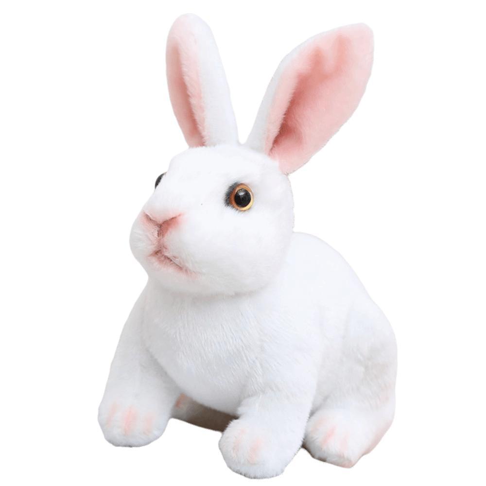 Soft Skin-friendly Simulation Animal Doll Long Ears Realistic Rabbit Plush  Birthday Gift