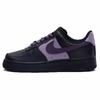 Air Force 1 Bubble Jellyfish, Salted Grape Slip Resistant Low Top Skateboard Shoes Women's Black Purple DD8959-001(Team15-)