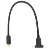 USB Extension Cable 0.3M USB 3.1 Type C Male to Female 10Gbps Gold Plated Data Cable with Panel Mounting Screw Hole