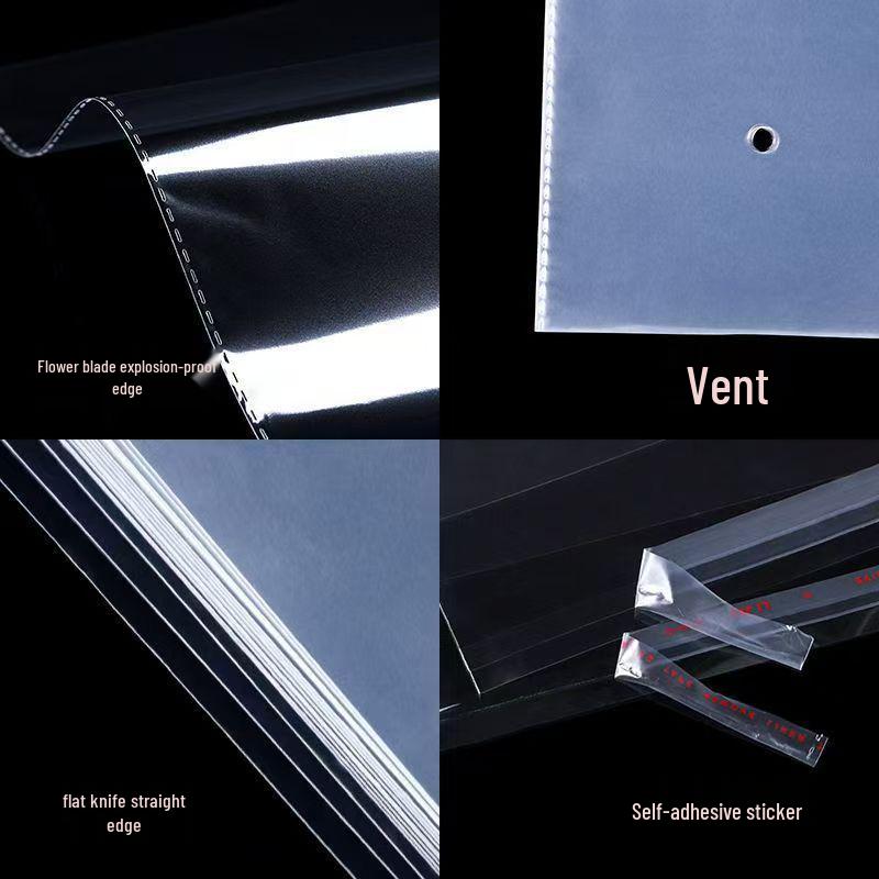 Thickened Transparent Self-Adhesive Packaging Bag for Clothing