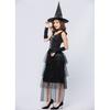 M-XL Halloween Cosplay, Witch Mesh Dress Costume, Wizard PLAY Witch Costume