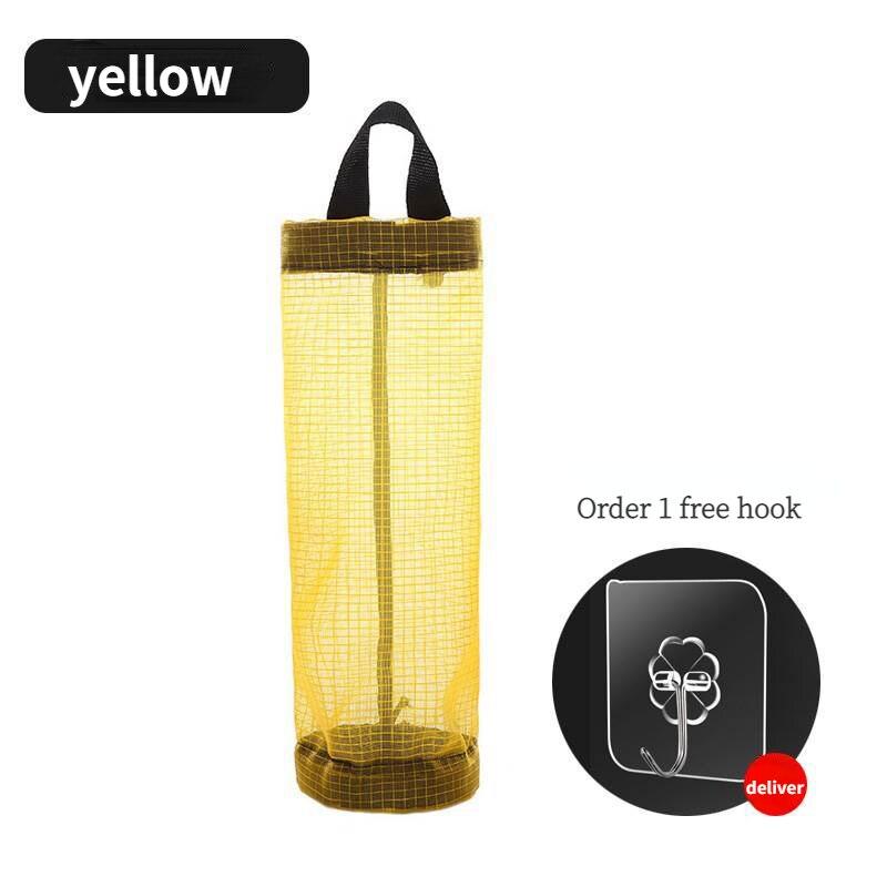 Держатель для домашней сумки для продуктов, настенное крепление, держатель для пластикового пакета, диспенсер, подвесной мешок для хранения мусора, кухонный органайзер для мусора