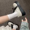 White British style versatile thick-soled jk small leather shoes for women's 2025 new autumn heightening soft-soled retro loafers