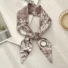 Long silk scarf atmosphere new thin narrow tie bag gift strap headband small tie