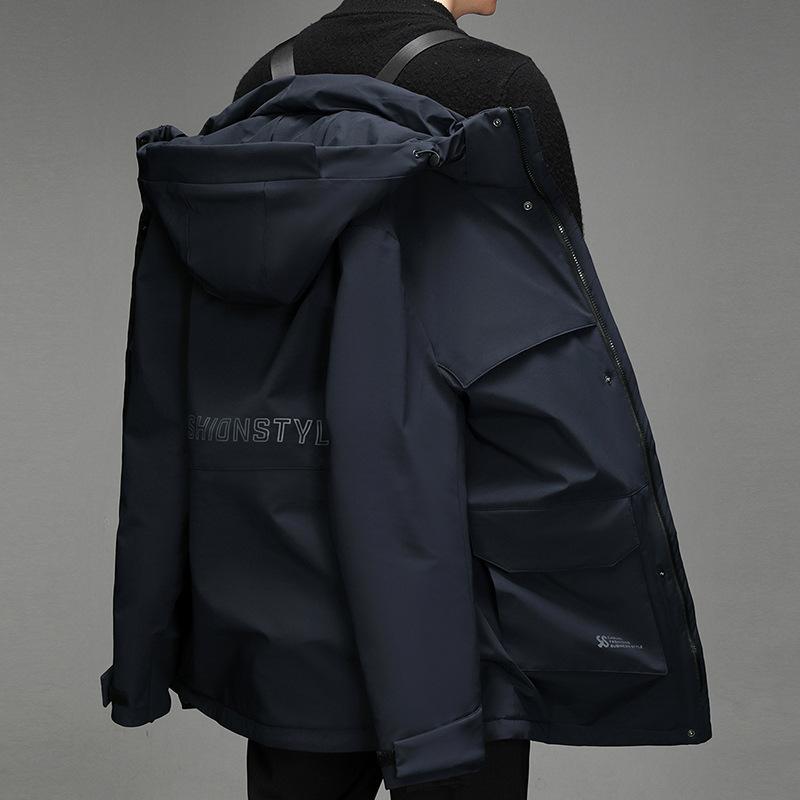 Medium-length New Down Jacket for Men's Father's Work Clothes for Elderly Goose Down Jacket for Men's Thickened Grandfather's Elderly Jacket