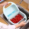 Household Foldable Leaking Fruit Vegetable Container Storage Basin Flash Dryer Rack