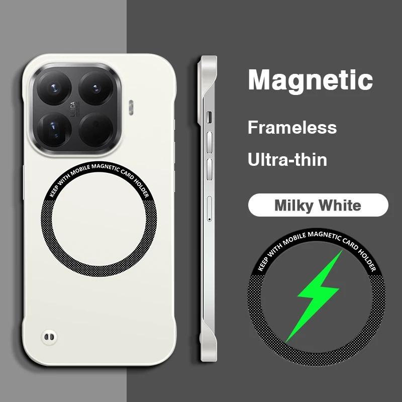 Carcasă Pentru Xiaomi 17T 15T Pro Pentru Magsafe Magnetic Fără Margini Hard PC Rezistentă la Șocuri pentru Mi 17TPro 15TPro Mată Subțire Husă Telefon