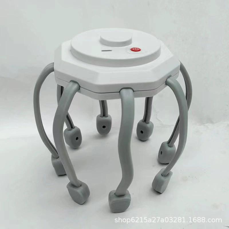 

Электрический массажер для кожи головы с 3 режимами, портативный массажер для головы на 360 градусов с 8 кончиками пальцев, глубокое расслабление и снятие стресса белый