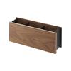 Yamazaki Jitsugyo Pen & Remote Control Rack Rin Brown 2731 & Tissue Case with Lid Rin L Brown 7729 [Set Purchase]
