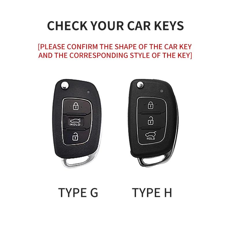 Suede Fabric Auto Flip Key Fob Cover Case Fit For Hyundai Grand I10 I20 I30 Ix35 Ix45 Hb20 Elantra Solaris Sonata Santa Fe Sport Tucson