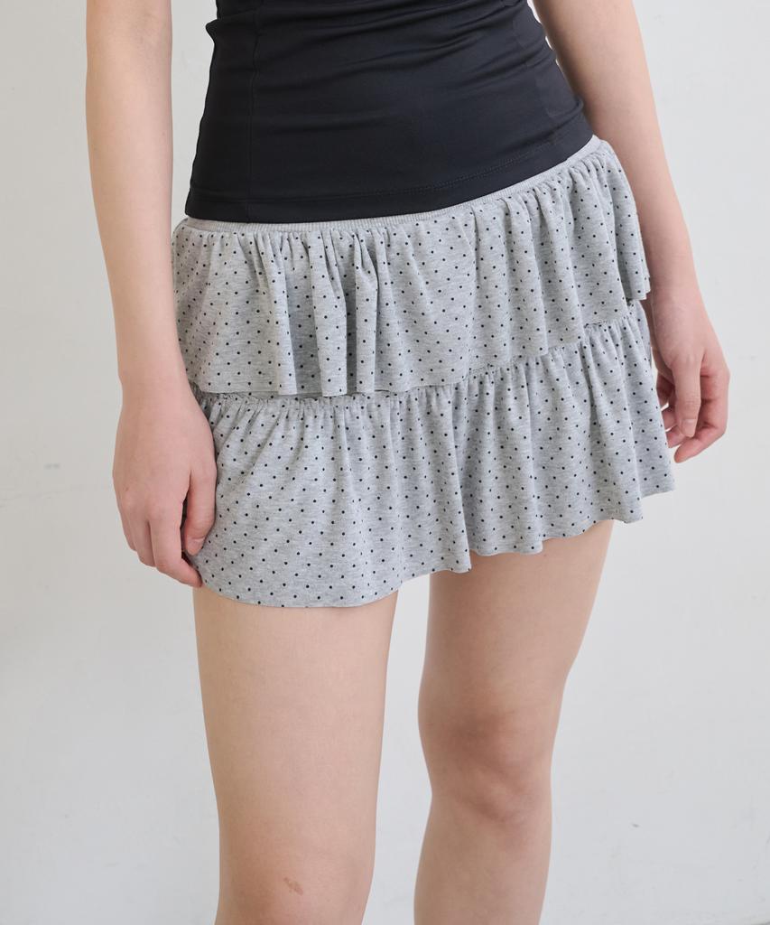 Dear Stalker Dew Dot Cancan Inner Pants Mini Skirt - 2 Color