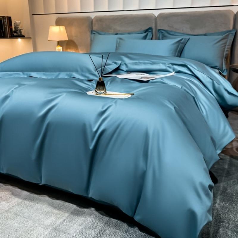 Czteroczęściowy zestaw z długimi odcinkami bawełny klasy A dla matek i dzieci Xinjiang z czystej bawełny kombinowana poszwa na kołdrę prześcieradło lekka luksusowa pościel