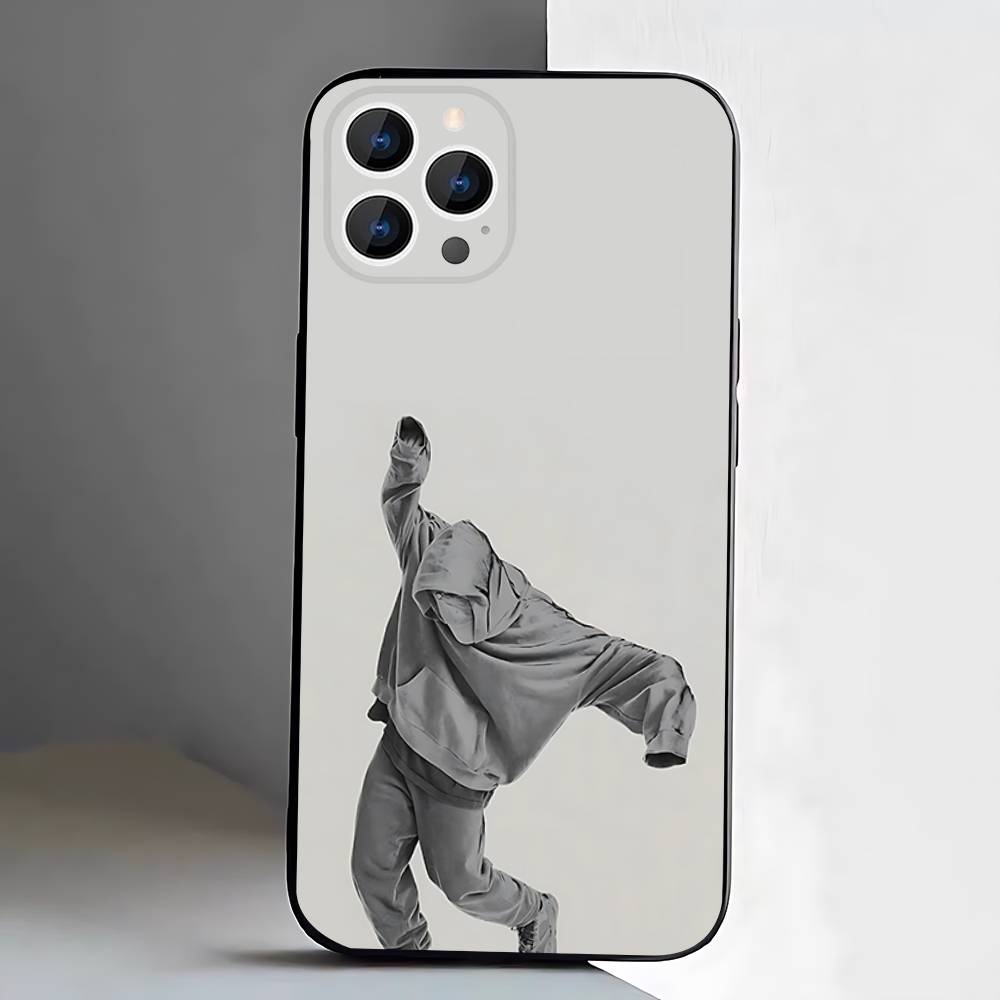 Coque de téléphone pour rappeur NF pour iPhone 17,16,15,14,13,12,11,Pro,XS,Max,XR,Plus,E,SE4,Mini Housse souple noire