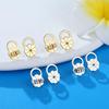 White Gold Earring Backs Gold Large Earring Backing Earring Backs Stopper  For Heavy Earrings